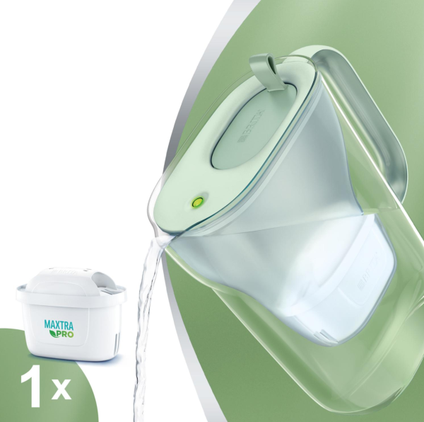 Brita Wasserfilter Style Eco inkl. 3 MAXTRA PRO A-I-O hellgrün