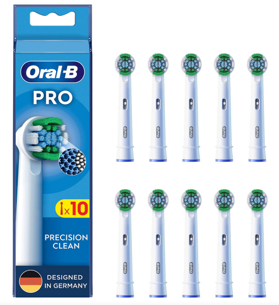 Oral-B Ersatzzahnbürsten Pro Precision Clean 10er FFU OralB 10er Braun