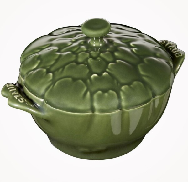 Staub Ceramique,Cocotte, 13 cm Basilikum-Grün Artischocke Keramik