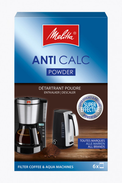 Melitta ANTI CALC Filter Café Machines Powder, Entkalker Pulver, Haushaltsgeräte, 6 x 20g