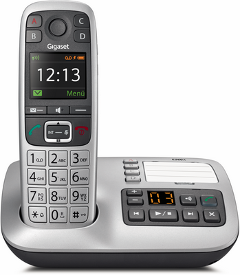 Gigaset E560A DECT Anrufer-Identifikation Schwarz, Silber Telefon