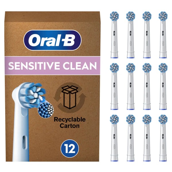Oral-B Ersatzzahnbürste PRO Sensitive Clean (12er) Braun Oral-B