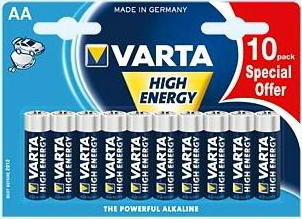 Varta High Energy AA 10-pack Alkali 1.5V Nicht wiederaufladbare Batterie