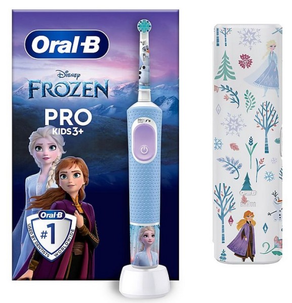 Oral-B Zahnbürste Vitality Pro 103 Kids Frozen OralB inkl Reiseetui Braun
