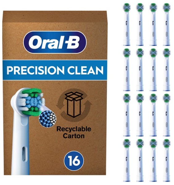 Oral-B Ersatzzahnbürsten PRO Precision Clean 16er FFU OralB Braun
