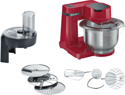 Bosch Küchenmaschine MUMS2ER01 700 Watt 38l Schüssel aus Edelstahl red