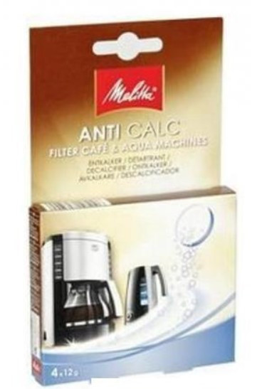 Melitta Entkalker AntiCalc Cafe & Aqua 4x 12g für Kaffee- Espressomaschinen