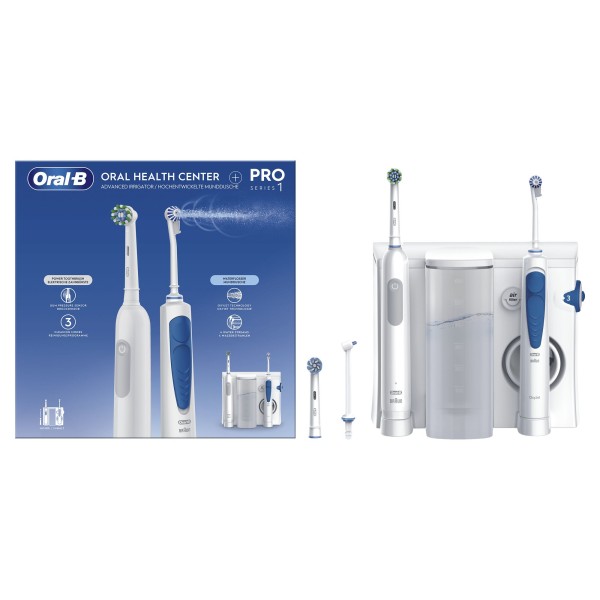 Braun Oral-B Center OxyJet Reinigungssystem - Munddusche Oral-B Pro 1
